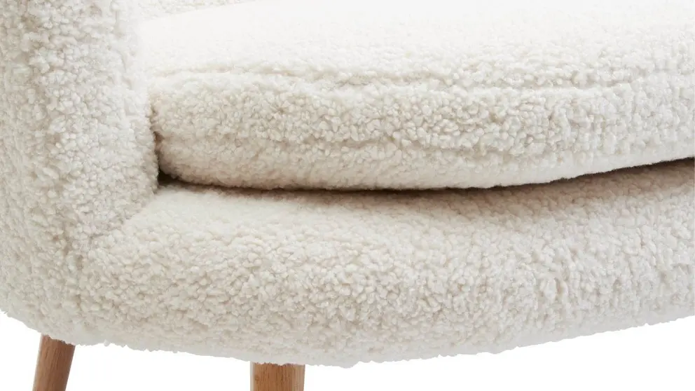 Sof&aacute; GISTRUP 2 plazas tela blanco crudo de JYSK