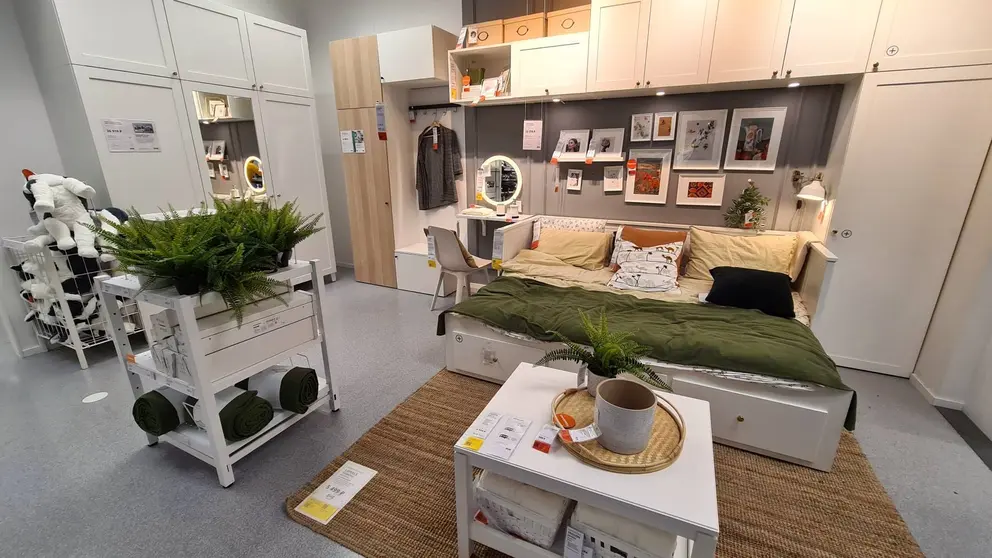 Dormitorio confeccionado en la tienda IKEA
