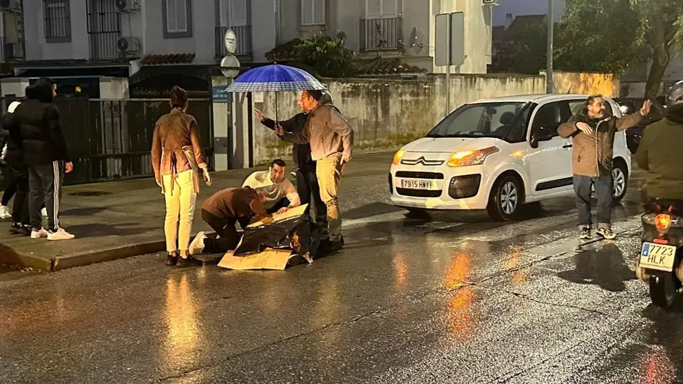 Atropello en la Avenida Nazaret de Jerez de la Frontera  