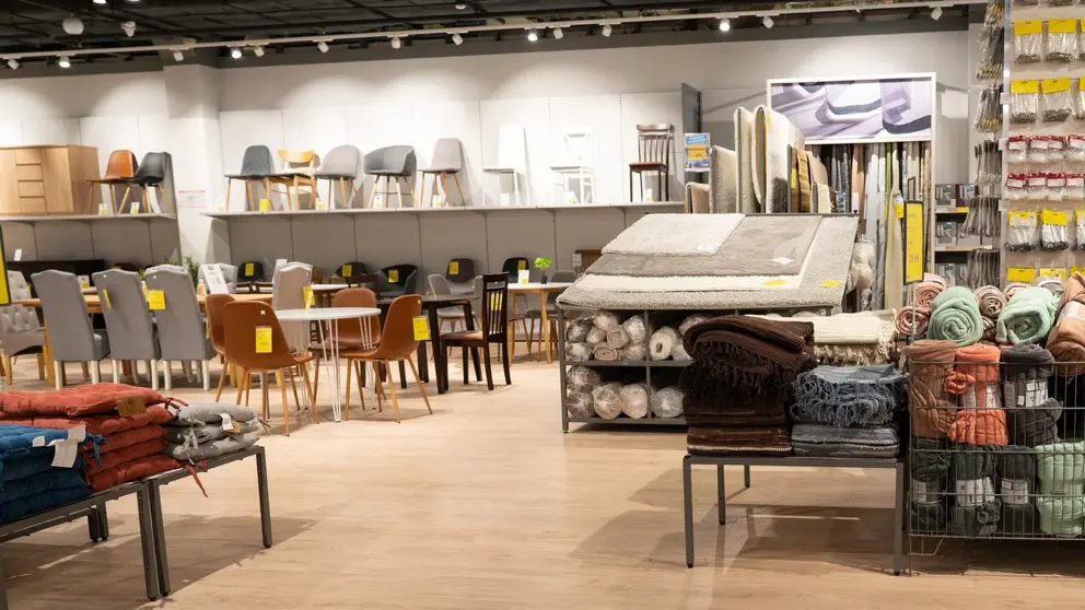 Secci&oacute;n de muebles de JYSK 