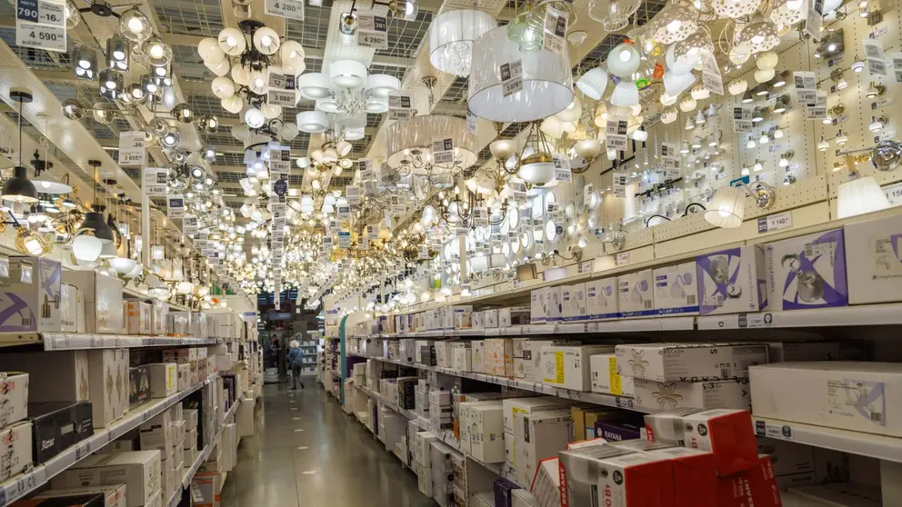 Secci&oacute;n de l&aacute;mparas e iluminaci&oacute;n de Leroy Merlin