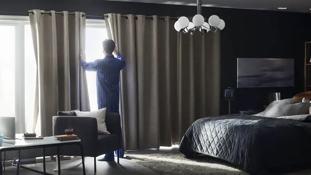 Cortina opaca BIRTNA en IKEA