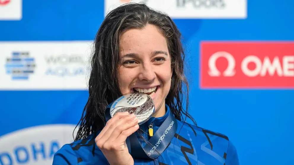 Mar&iacute;a de Vald&eacute;s logra la plata mundial en aguas abiertas