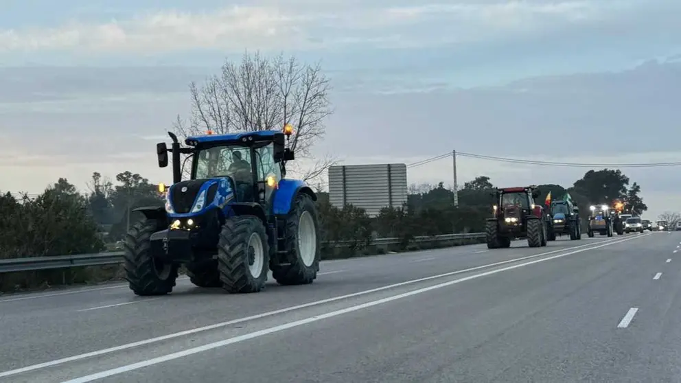 Tractores a su paso por Jerez | Cristo Garc&iacute;a