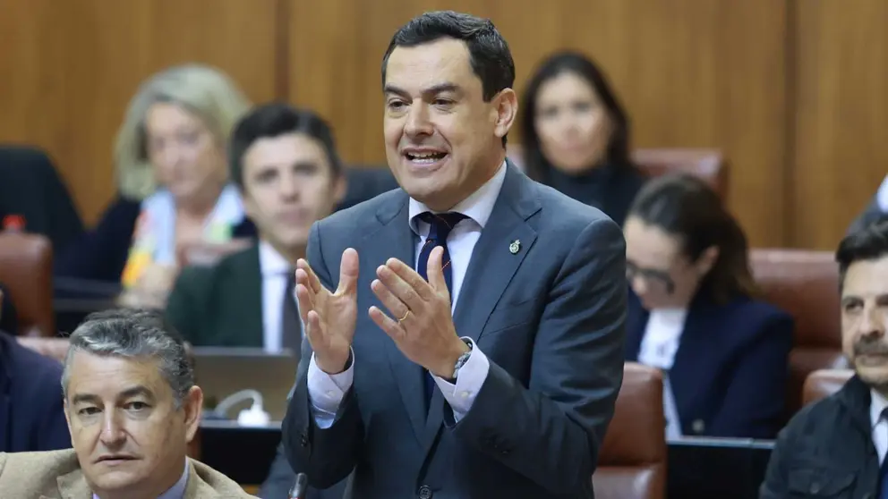 El presidente de la Junta de Andaluc&iacute;a, Juanma Moreno