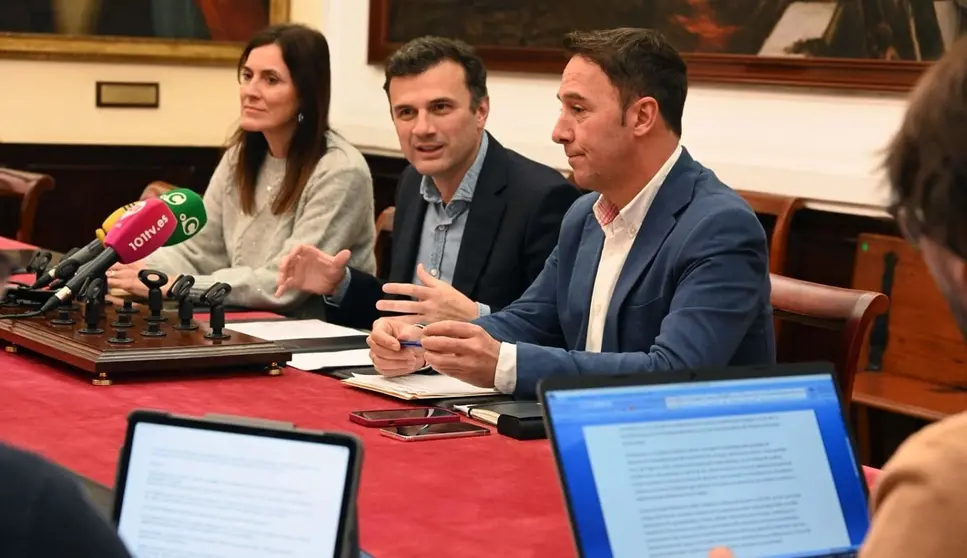 Bruno Garc&iacute;a, durante la junta de gobierno local