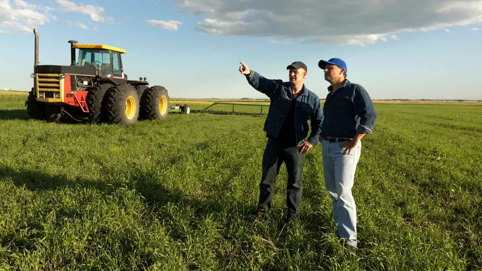 Agricultores en el campo