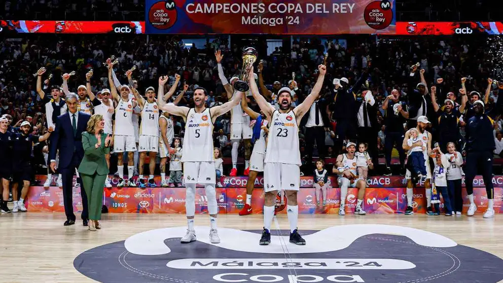 Real Madrid 96-85 FC Barcelona. Final de la Copa del Rey 2024 en el pabell&oacute;n Mart&iacute;n Carpena de M&aacute;laga