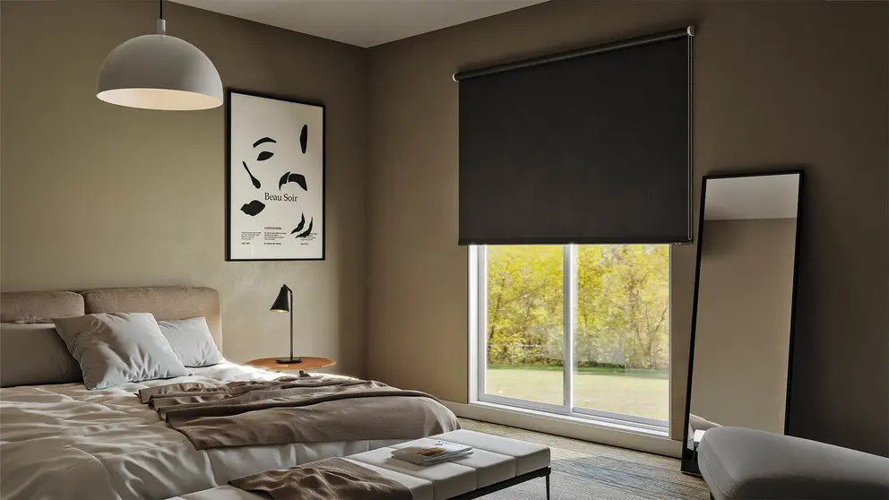 Estor enrollable opaco Mambo Moon gris INSPIRE en Leroy Merlin