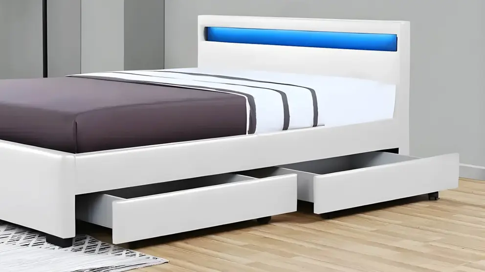 Cama Led NICO extra grande de 160 x 200 cent&iacute;metros en Leroy Merlin