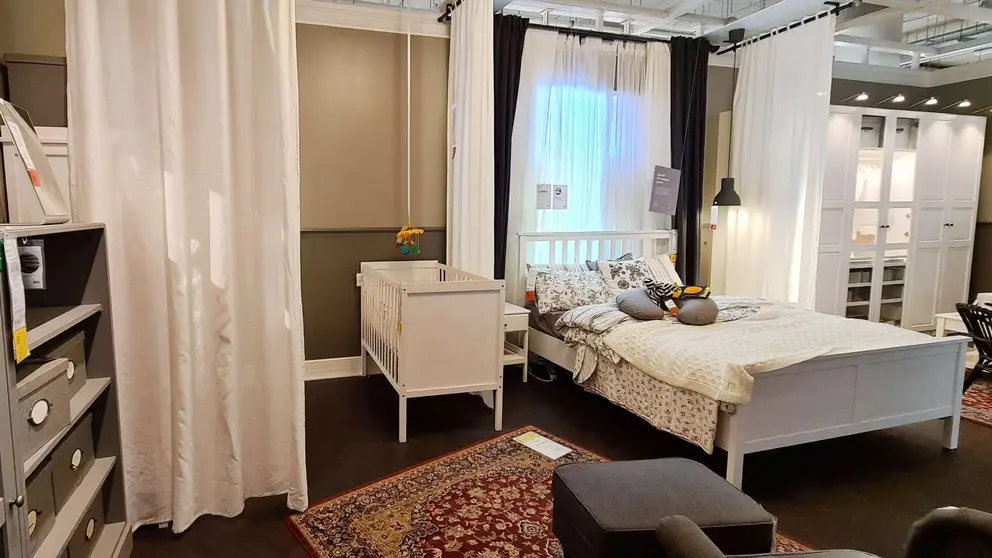 Dormitorio ejemplo con mobiliario de IKEA