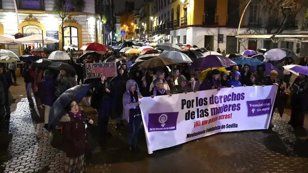 La lluvia no fue obst&aacute;culo para que miles de personas se lanzaran a las calles