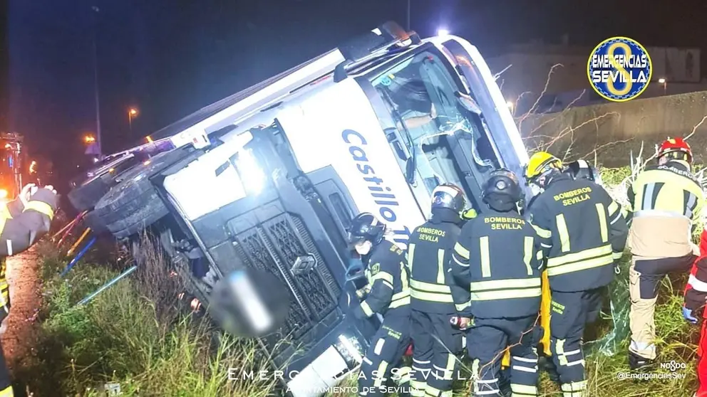 Imagen del cami&oacute;n siniestrado