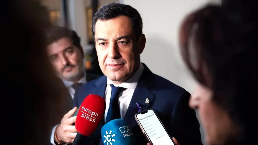 El presidente de la Junta de Andaluc&iacute;a Juanma Moreno