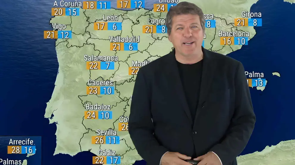 Mario Picazo anuncia la previsi&oacute;n del tiempo en ElTiempo.es