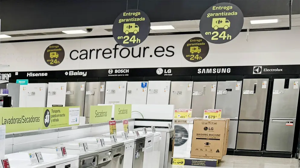 Secci&oacute;n de electrodom&eacute;sticos de Carrefou - Cristo Garc&iacute;a para El MIRAr