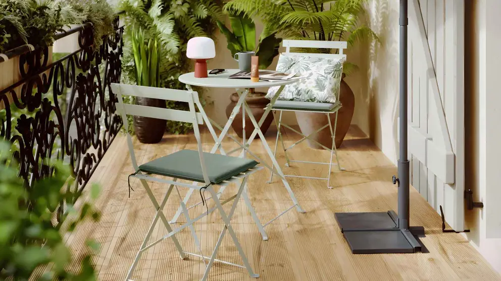 Mesa de jard&iacute;n plegable NATERIAL Flora&nbsp;de Leroy Merlin