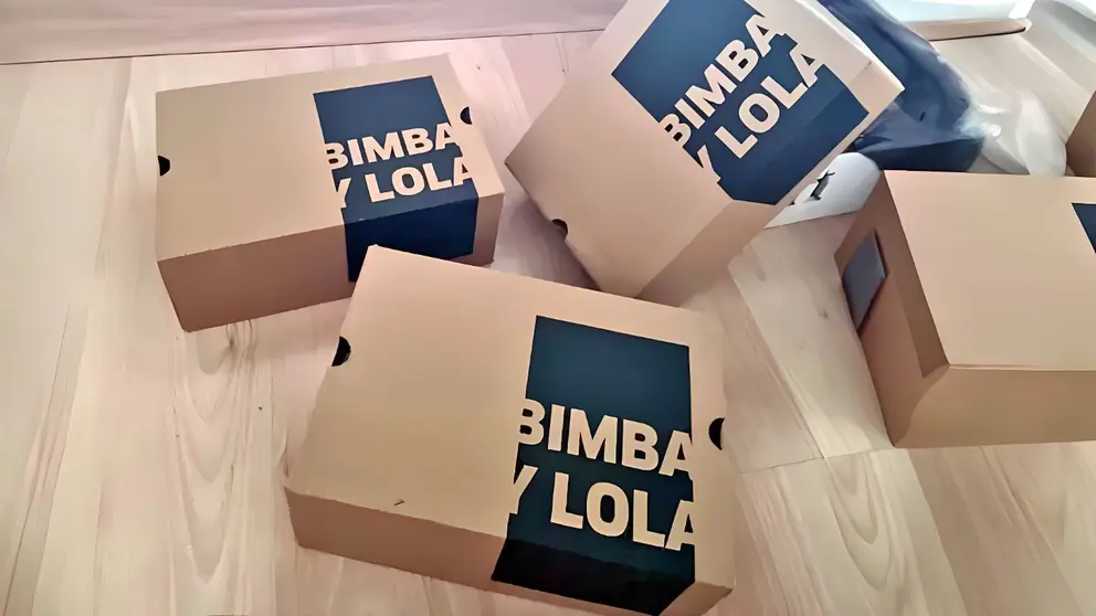 Caja de calzado de moda de Bimba y Lola