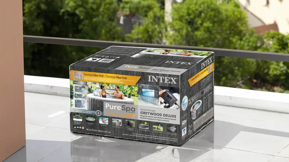 Caja de Spa de exterior hinchable Greywood INTEX