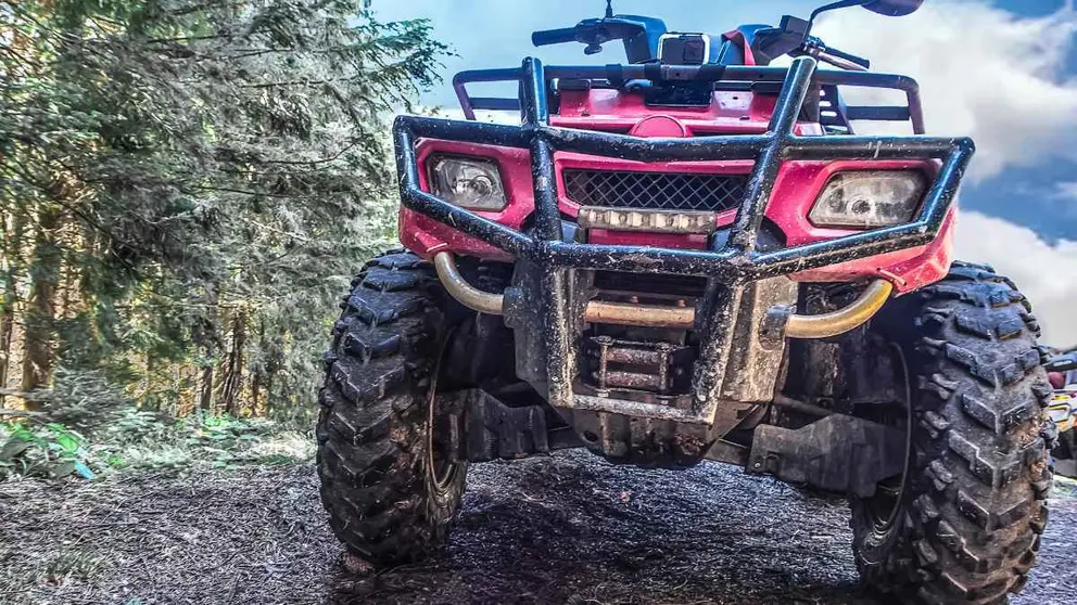 Un quad en una foto de archivo