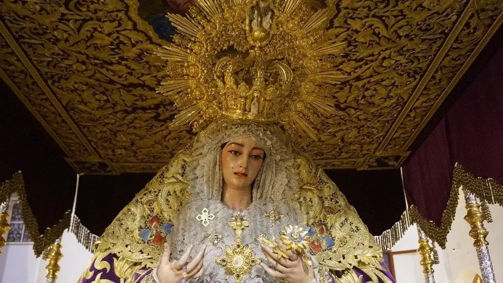 La Virgen de la Trinidad, de la hermandad del Cautivo de M&aacute;laga