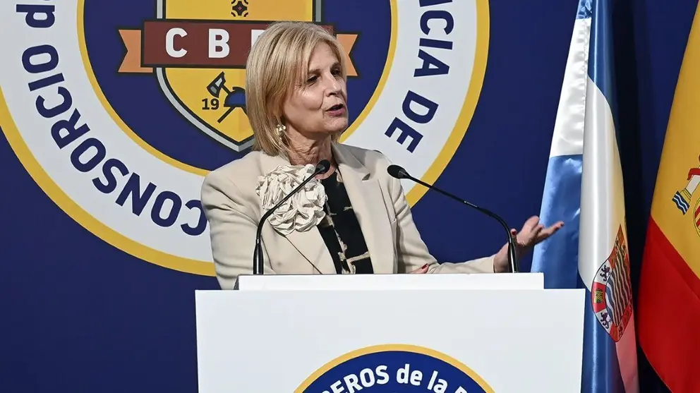 Garc&iacute;a-Pelayo en el Parque de Bomberos de Jerez