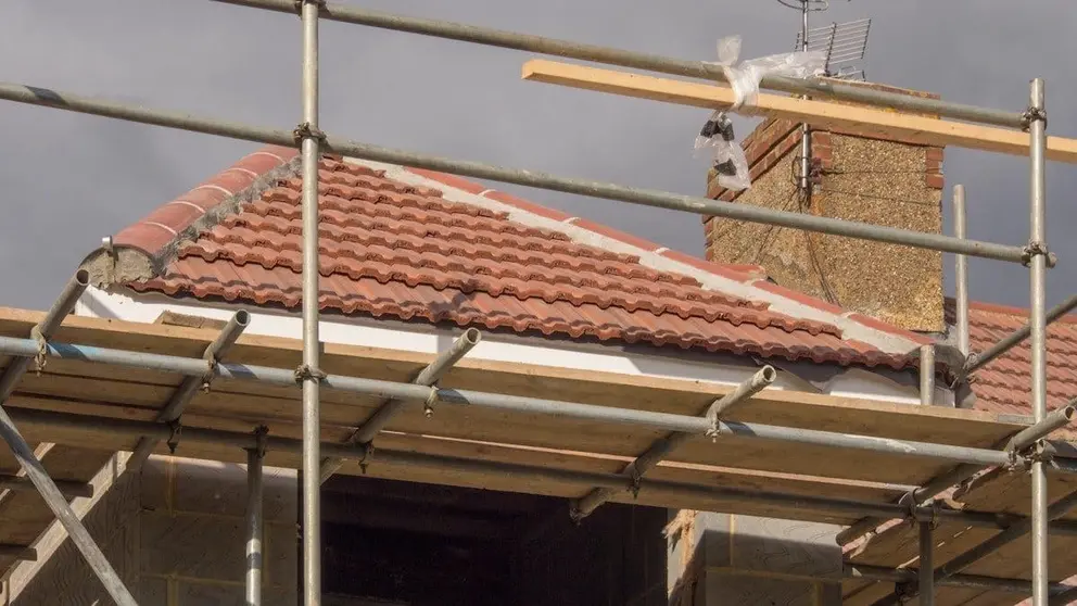 Tejado en reparaci&oacute;n