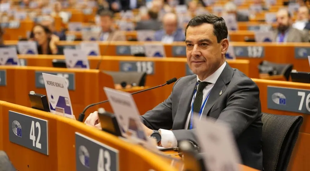 Juanma Moreno, en la Uni&oacute;n Europea