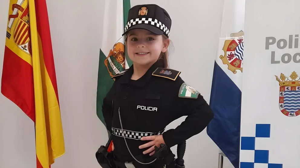 Daniella en la Jefatura de la Polic&iacute;a Local de Jerez