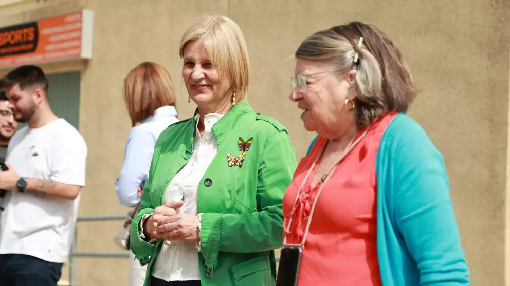 Garc&iacute;a-Pelayo durante la visita a la Plaza Venus de Jerez | Cristo Garc&iacute;a