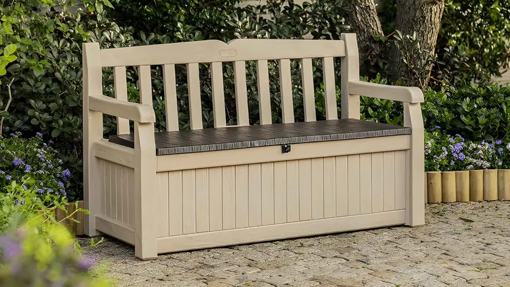 Banco arc&oacute;n Exterior Keter Eden de Amazon
