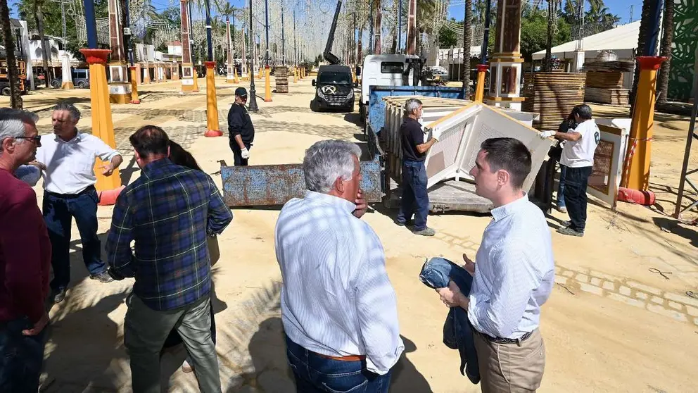 Preparativos en la Feria del Caballo de Jerez