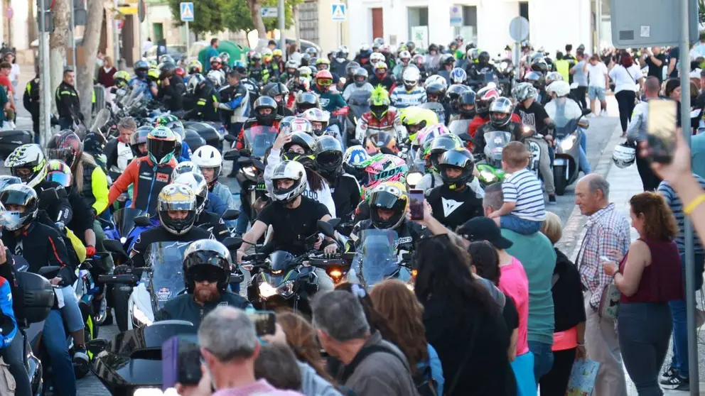 Caravana motera en Jerez | Cristo Garc&iacute;a