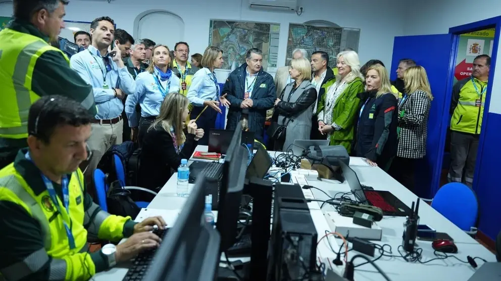 Antonio Sanz ha visitado el Puesto de Mando Avanzado en el Circuito de Jererz