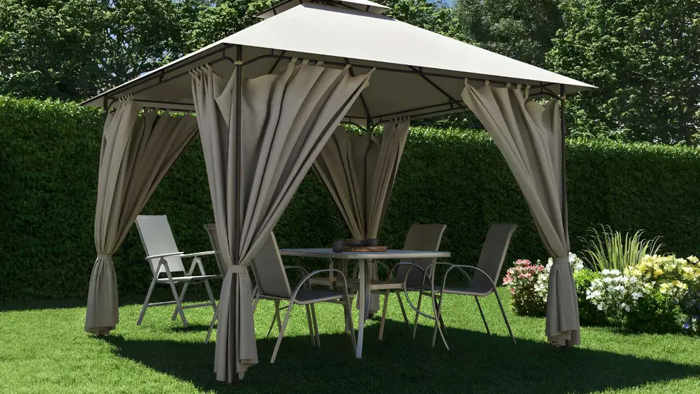 P&eacute;rgola de metal NATERIAL OXIS de Leroy Merlin