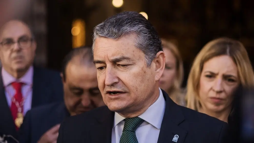 El consejero de la Presidencia Antonio Sanz, en una comparecencia reciente