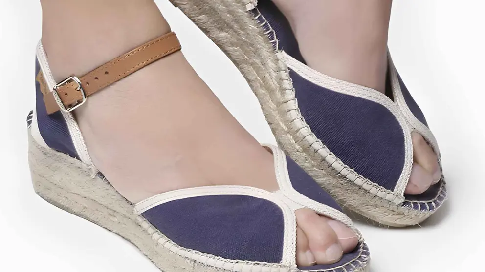 Alpargatas de cu&ntilde;a con tejido y hebilla Toni Pons