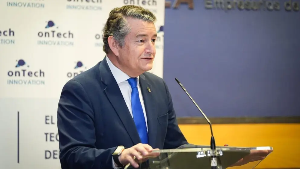 Antonio Sanz, durante la clausura de la Asamblea On Tech