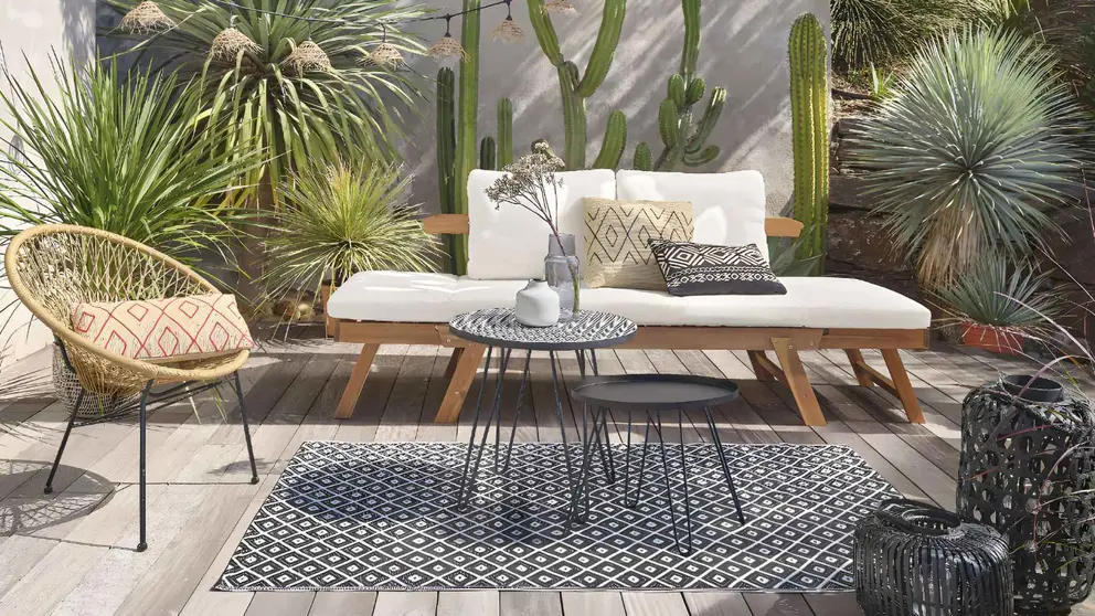 Banqueta de jard&iacute;n modular RELAX de Maisons du Monde