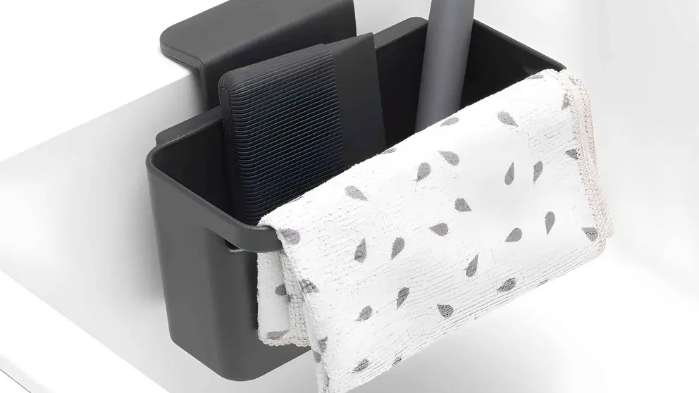 Organizador fregadero BRABANTIA gris oscuro Leroy Merlin