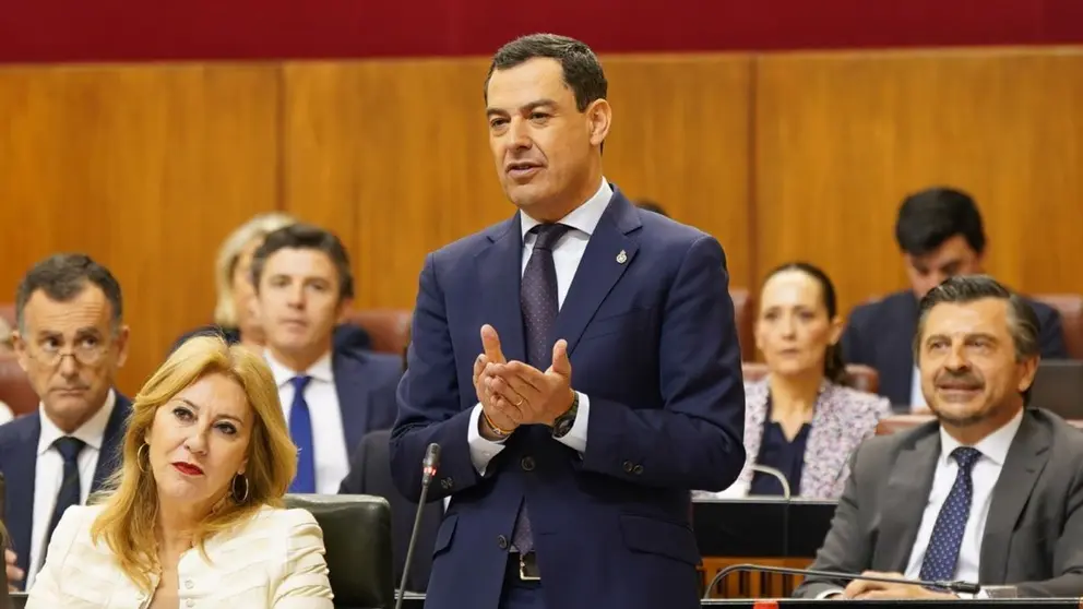 El presidente de la Junta de Andaluc&iacute;a, Juanma Moreno