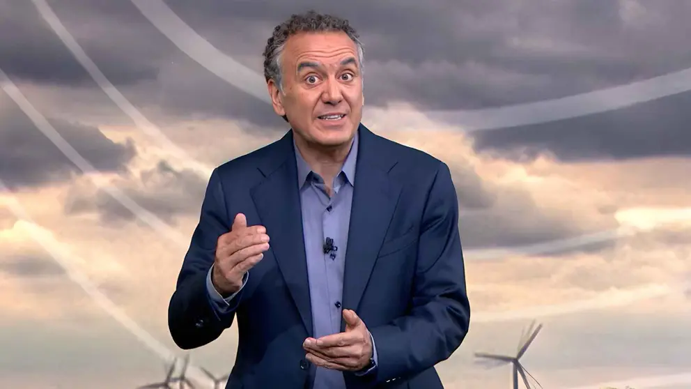 Roberto Brasero, meteor&oacute;logo de Antena 3, da la predicci&oacute;n del tiempo