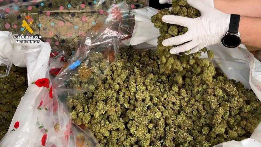 Imagen de archivo de un vuelco de marihuana frustrado