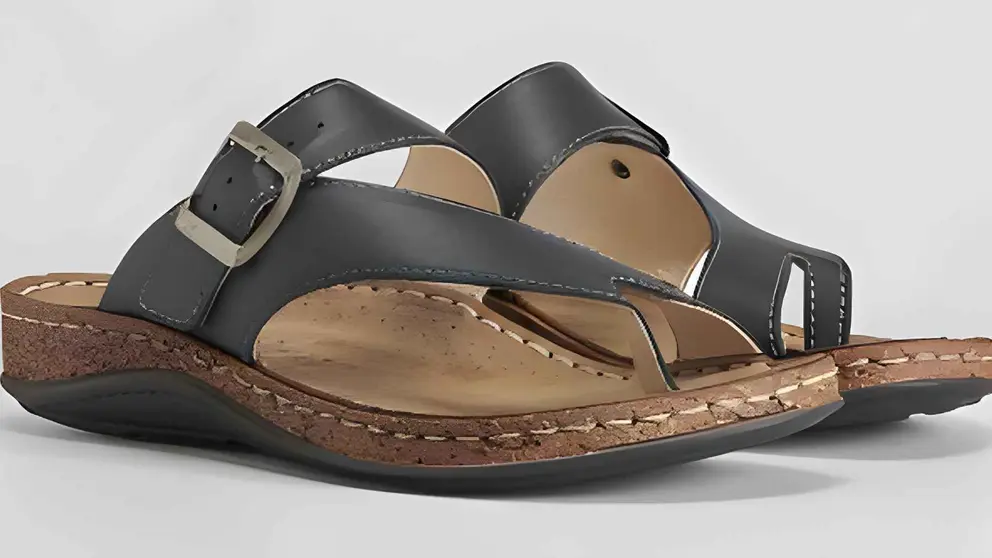 Sandalias esclavas de piel WALK & FLY de Merkal