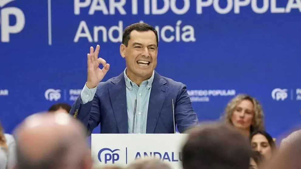 Juanma Moreno ha vuelto a cuestionar la Ley de Amnist&iacute;a de Pedro S&aacute;nchez