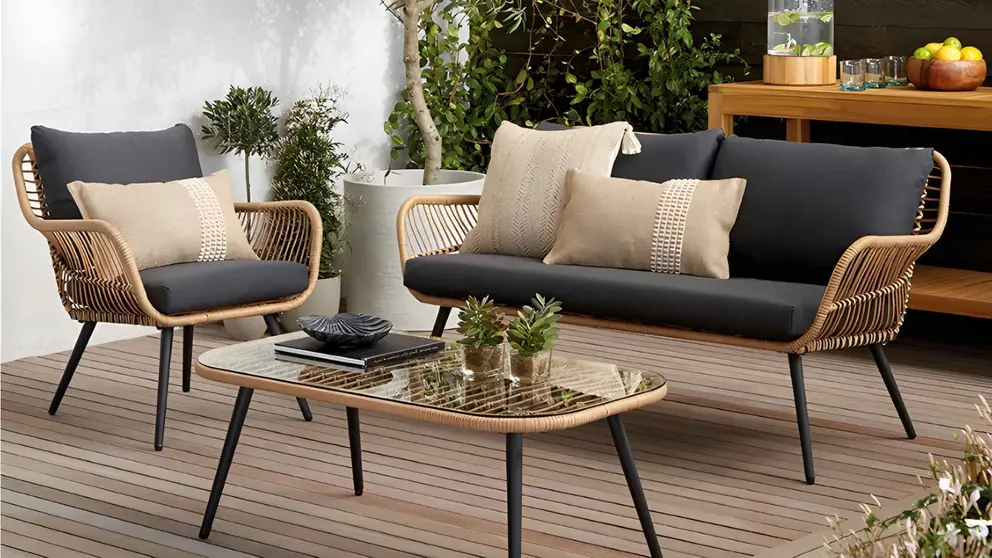 Conjunto de jard&iacute;n de la serie Jable de El Corte Ingl&eacute;s