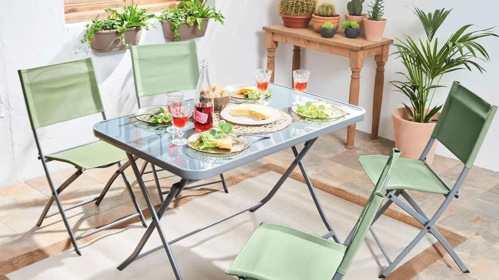 Conjunto de muebles de terraza EMYS NATERIAL de Leroy Merlin