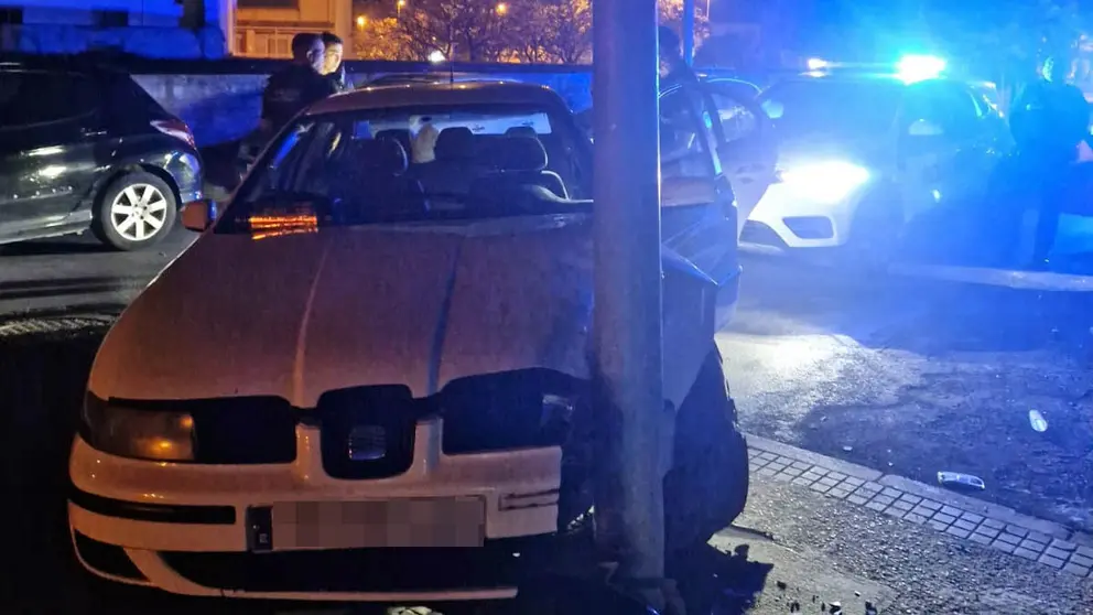 Accidente en la madrugada en Jerez