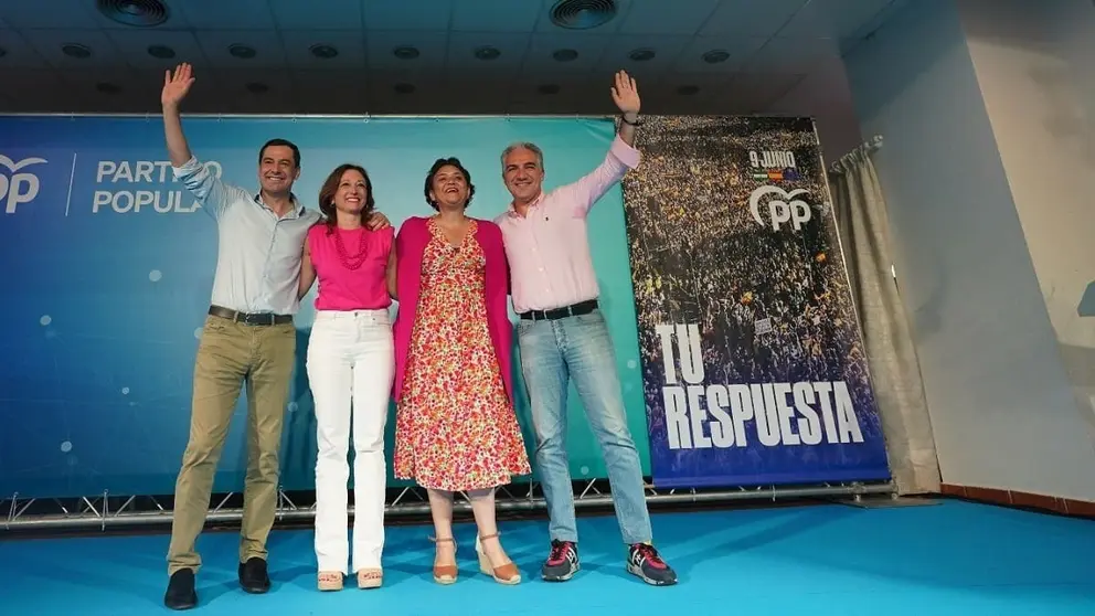 Juanma Moreno, en el &uacute;ltimo mitin en M&aacute;laga