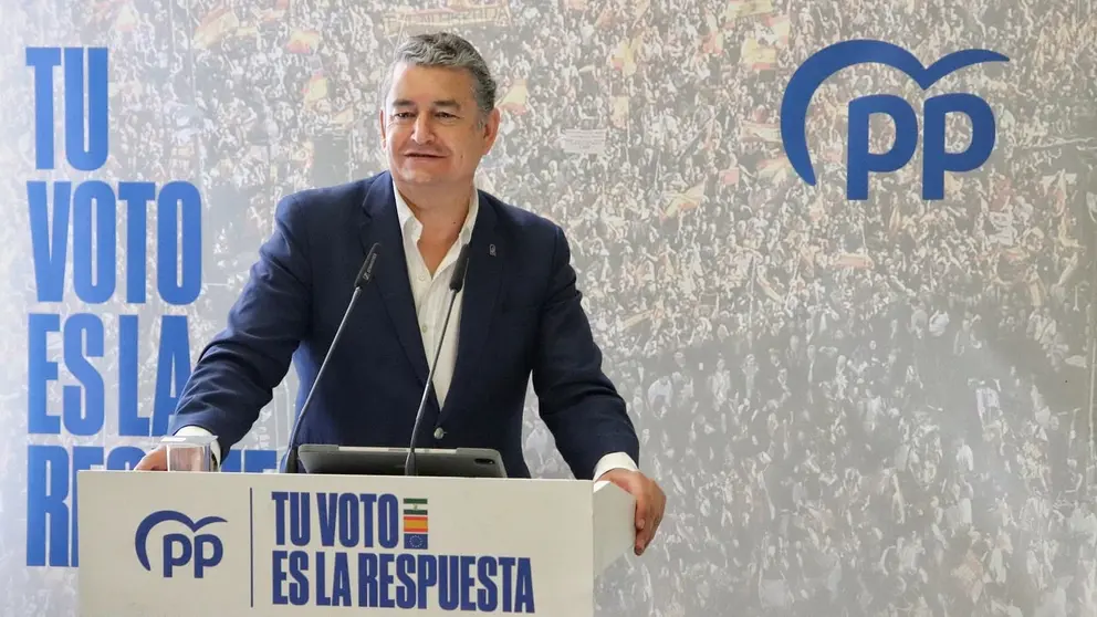 Antonio Sanz, en un acto reciente de campa&ntilde;a